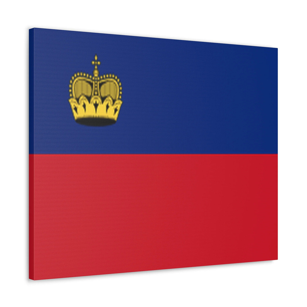 Liechtenstein Country Flag Canvas Vibrant Wall Art Unframed Home Decor